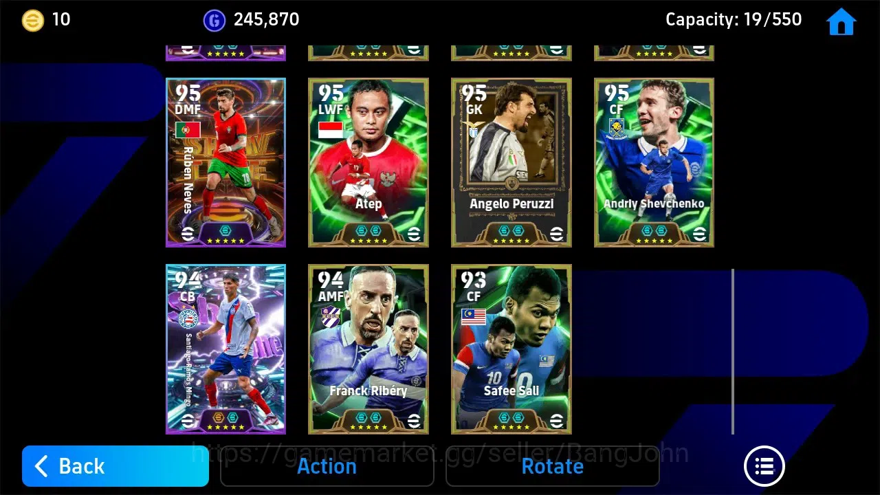 eFootball Accounts ANDROID|PW 3171|Wesley Sneijder Epic,Roberto Baggi image 2