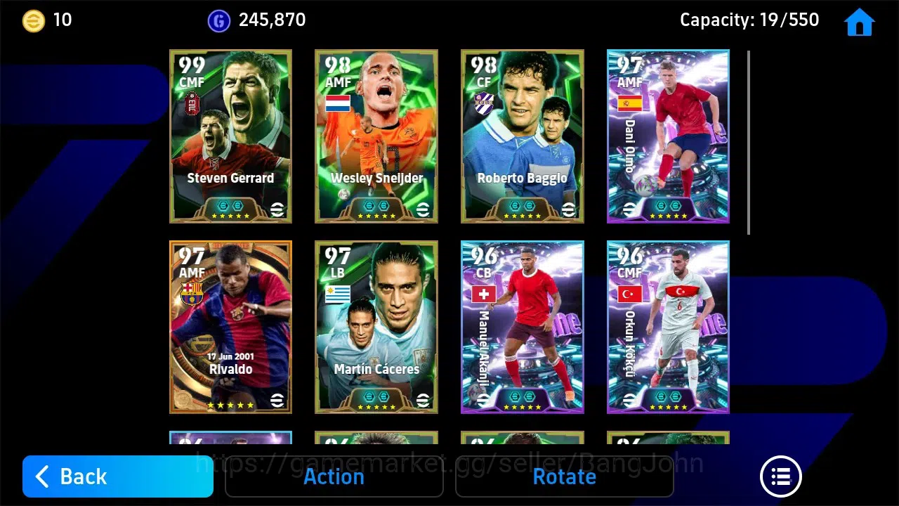 eFootball Accounts ANDROID|PW 3171|Wesley Sneijder Epic,Roberto Baggi image 4