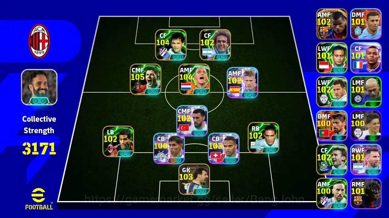 eFootball Accounts ANDROID|PW 3171|Wesley Sneijder Epic,Roberto Baggi image 7