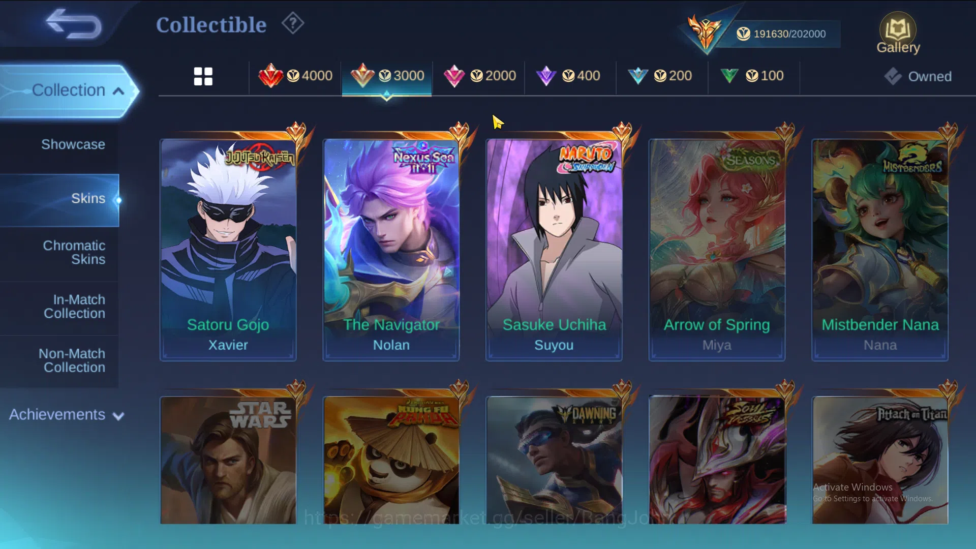Mobile Legends: Bang Bang Accounts HERO 131 SKIN 471 3 Legend | HXH Harith | KOF Auro image 11