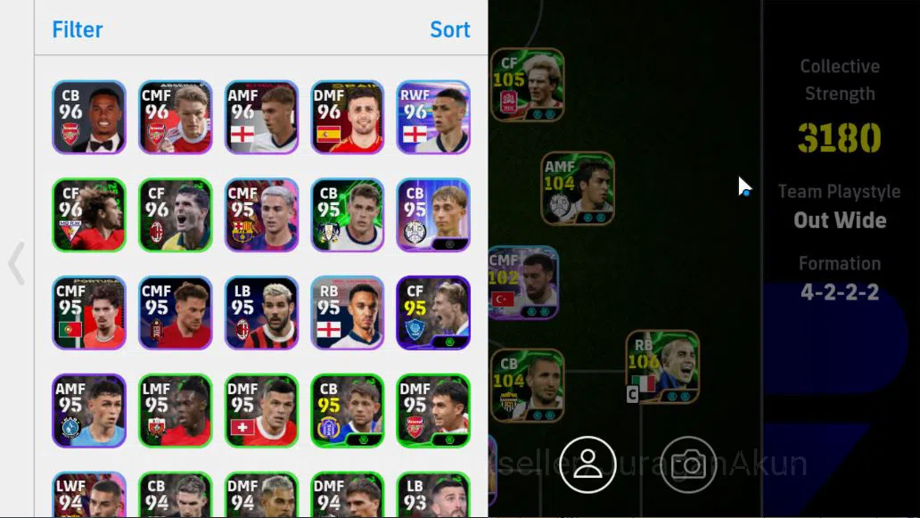 eFootball Accounts Starter Mobile|Rummenigge Phenom Finish,van Basten Phenom Finish,Javier Zanetti Fortress,Huijisen 6