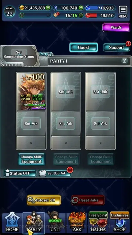 Last Cloudia Accounts GLOBAL|Rank 22|100k Crystal|Top Tier Unit [Telesti image 5