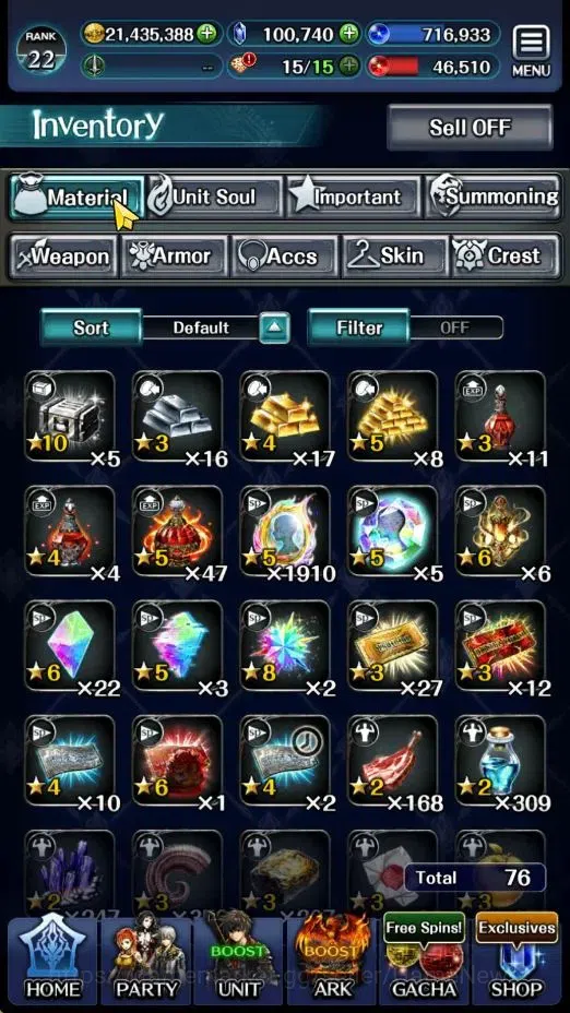 Last Cloudia Accounts GLOBAL|Rank 22|100k Crystal|Top Tier Unit [Telesti image 9