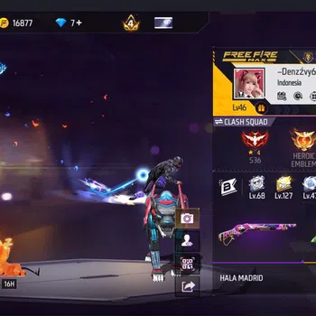 Free Fire Accounts INDONESIA VAULT 91 SG HIJAU UMP BOOYAH LV5 PEDANG  image 1