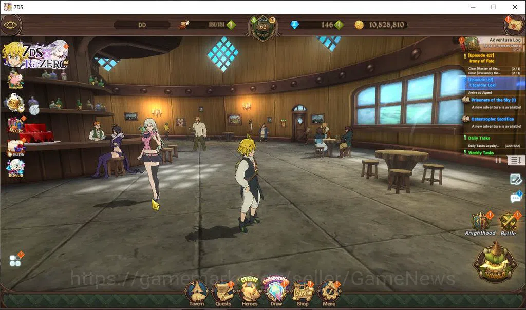 The Seven Deadly Sins: Grand Cross Accounts Global|3,2M CC|146 DM|4 LR+6 UR+Collab FF,ReZero|S image 1