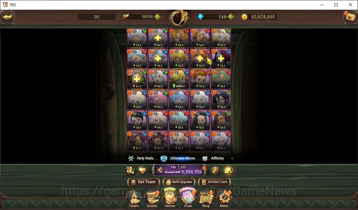 The Seven Deadly Sins: Grand Cross Accounts Global|3,2M CC|146 DM|4 LR+6 UR+Collab FF,ReZero|S image 16