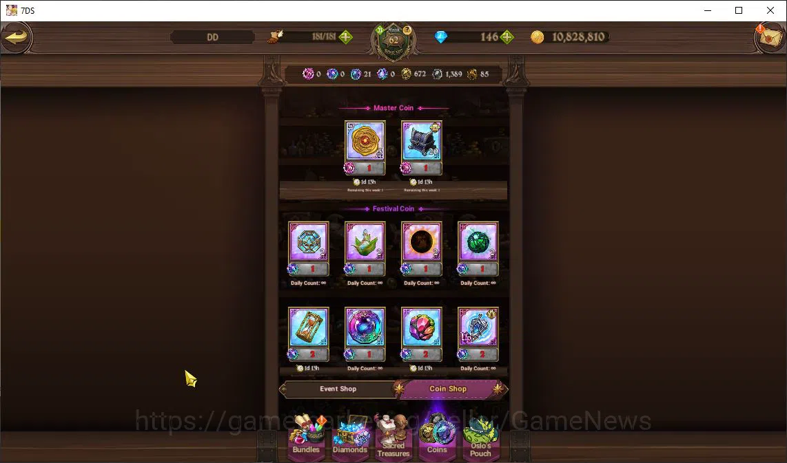 The Seven Deadly Sins: Grand Cross Accounts Global|3,2M CC|146 DM|4 LR+6 UR+Collab FF,ReZero|S image 8
