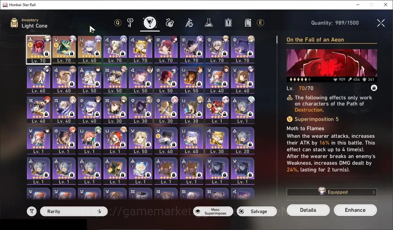 Honkai Star Rail Accounts Others Asia|TL 68|Ashveil,YaoGuang,Huohuo,Firefly,B Swan,Kafka,Aventurine,Robin,Ruan mei,DH Terrae 6