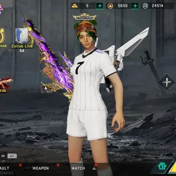 Blood Strike Accounts Collab Skin ASIA|1 ETERNAL[QBZ95-Whisper Lv3]|Collab OPM[ETHAN-Mumen Rider],AOT[KATYA-Female Titan]|2