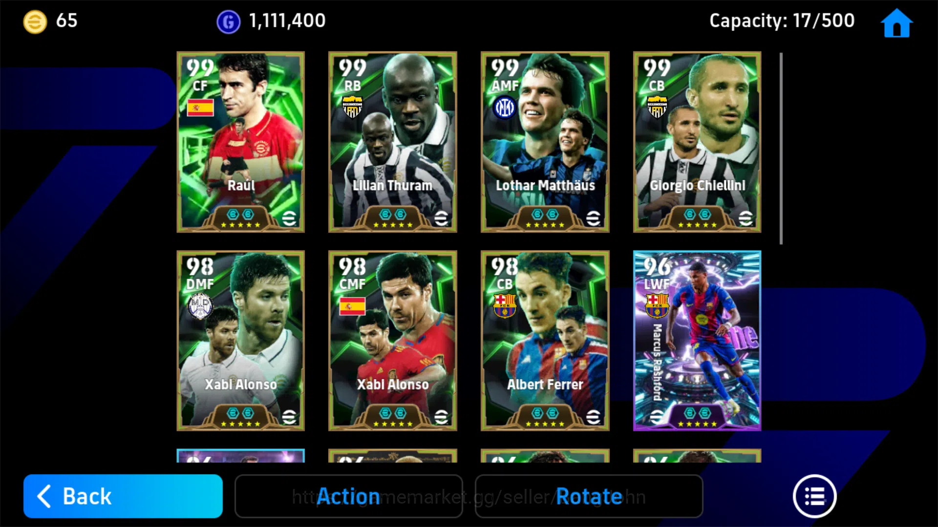 eFootball Accounts Others Power 3159 | Raul Epic DB | Giorgio Chiellini Epic DB | Lilian Thuram Epic DB | Lothar Matthaus 3