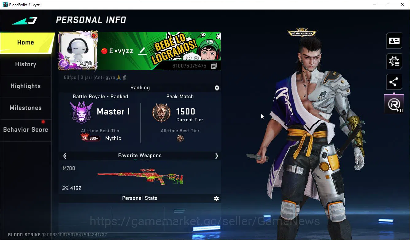 Blood Strike Accounts ASIA|9 ULTRA [Ethan,Glock,SCAR,FAL,UMP45,Etc]|Coll image 2