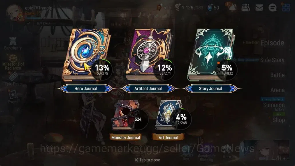 Epic Seven Accounts Global|Unverif|New Era|4 ML(Lot Scales,Harsetti,St image 5