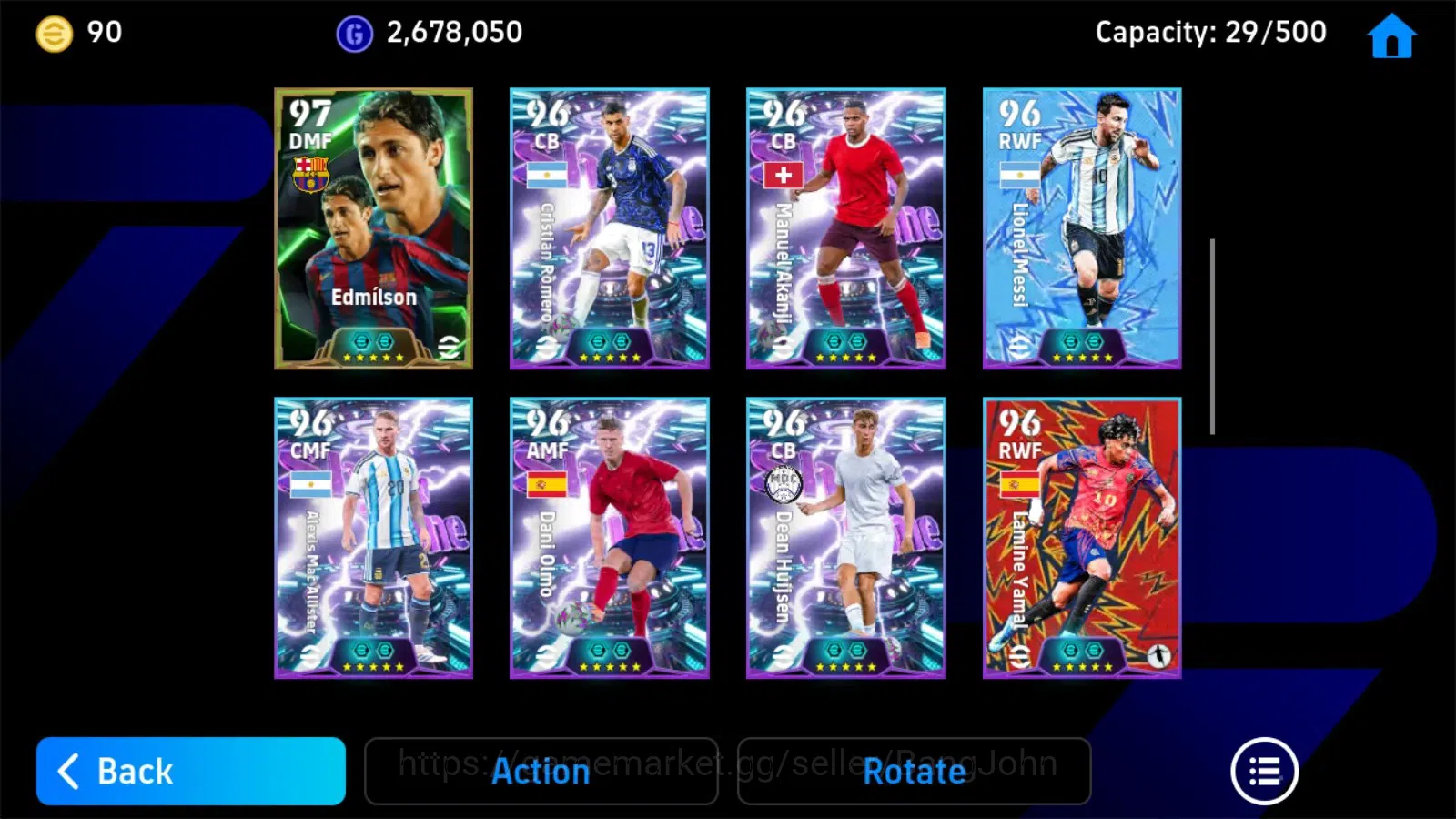 eFootball Accounts Mobile|PW 3201|Pele BigT,Ruud Gullit Epic,Raphael  image 3