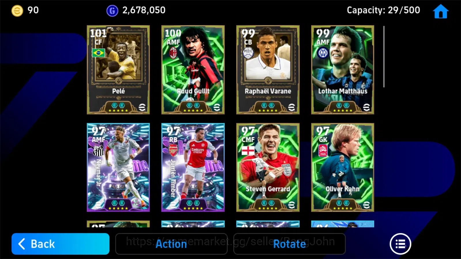 eFootball Accounts Mobile|PW 3201|Pele BigT,Ruud Gullit Epic,Raphael  image 4