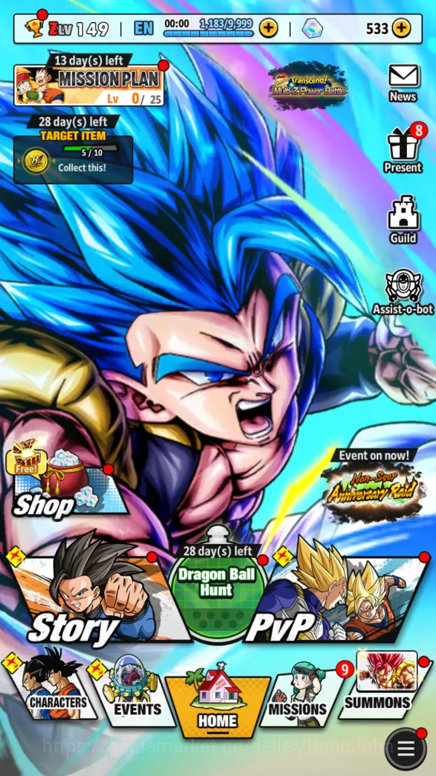 Dragon Ball Legends Accounts Global | Lvl 149|13M Total Power|533 CC|2 LR|2 UL| image 17