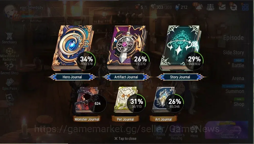 Epic Seven Accounts GLOBAL UNVERIF|9 ML(LOT Scales,Eilynav,Belian,RRoa image 3
