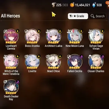 Epic Seven Accounts High-End GLOBAL UnVerif|NewEra|11 ML(BArunka,Lisette,NM Luna+Skin,Etc)+Estelle,Setsuka,TA Coli,etc|328K