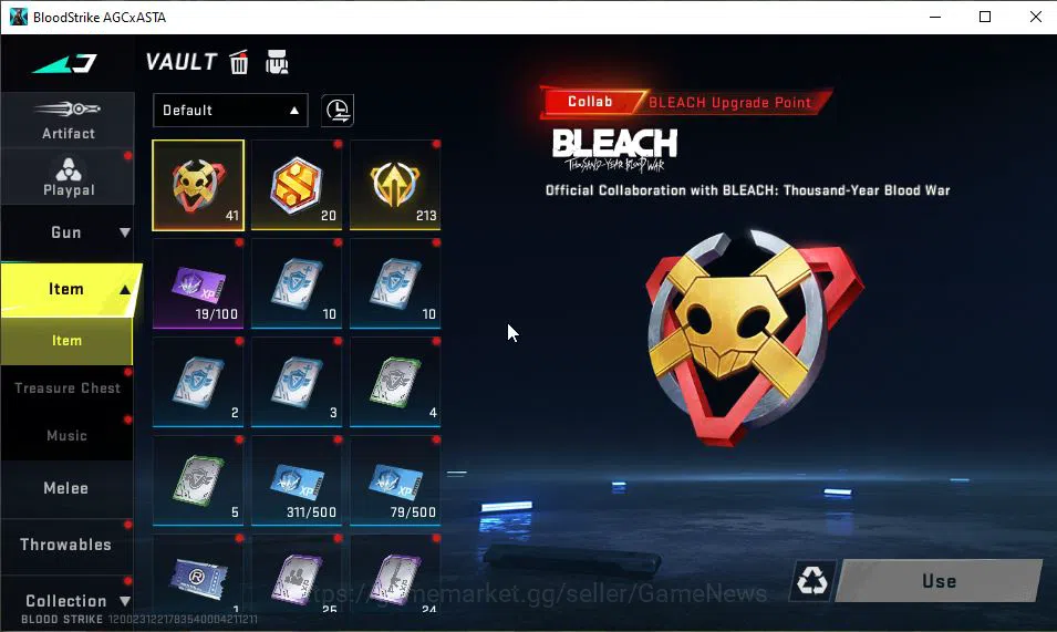 Blood Strike Accounts ASIA|Collab 7DS[M700-Elizabeth,AK47,QBZ95]+Byakuya image 12