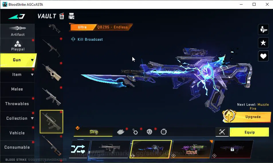 Blood Strike Accounts ASIA|Collab 7DS[M700-Elizabeth,AK47,QBZ95]+Byakuya image 13