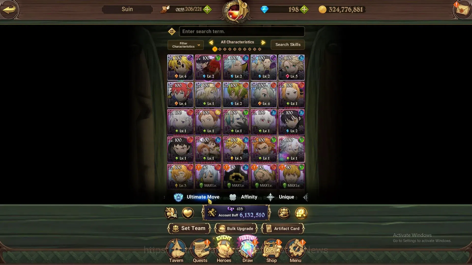 The Seven Deadly Sins: Grand Cross Accounts ASIA|6M CC|162 LS+198 DM|6 LR+13 UR+Many Collab|Su image 20