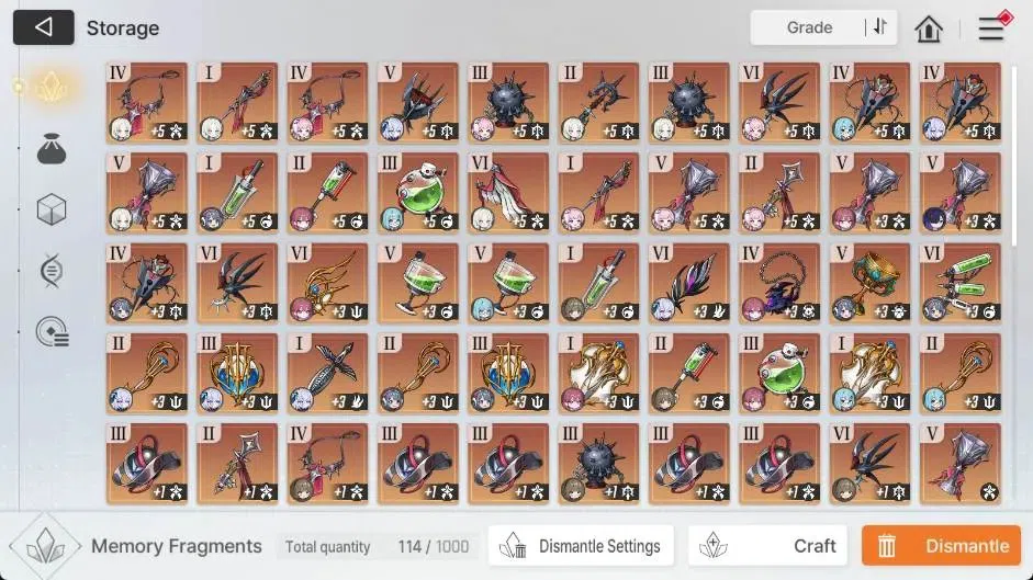 Chaos Zero Nightmare Accounts ASIA | Lv.55 | 9 UR | Heidemarie ME4 | Diana ME1 | image 8
