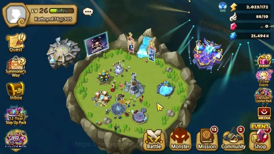 Summoners War: Sky Arena Accounts Starter ASIA|Lv 26|Ready Gacha|103 12 YSC + 160 11 YSC + 3 LAAS + 5 LS + 4 LDS + 126 MS |1 1