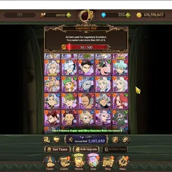 The Seven Deadly Sins: Grand Cross Endgame Global|2,1M CC|232 DM+30 LS|4 LR+7 UR|F King,Helbr image 1