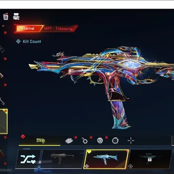 Blood Strike Accounts Collab Skin ASIA|ETERNAL MP7 Tidesong Lv4|Collab AOT Mikasa,Female Titan,HANK Iguana|12 Ultra [M700