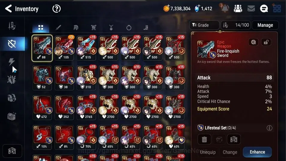 Epic Seven Accounts GLOBAL Unverif|New Era|4 ML(DP Aria, MOTS Iseria,  image 14