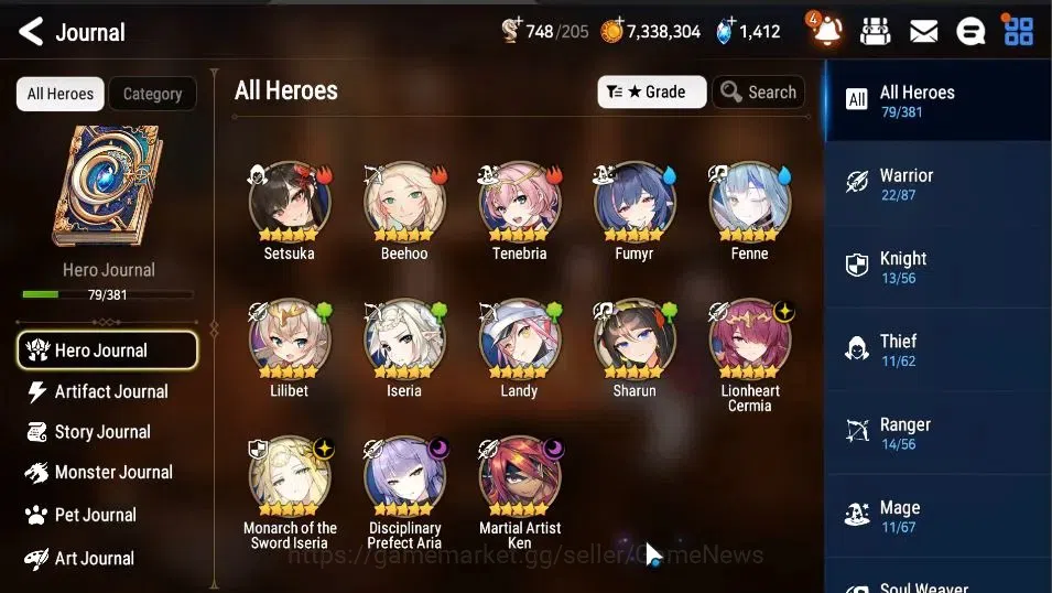 Epic Seven Accounts GLOBAL Unverif|New Era|4 ML(DP Aria, MOTS Iseria,  image 5