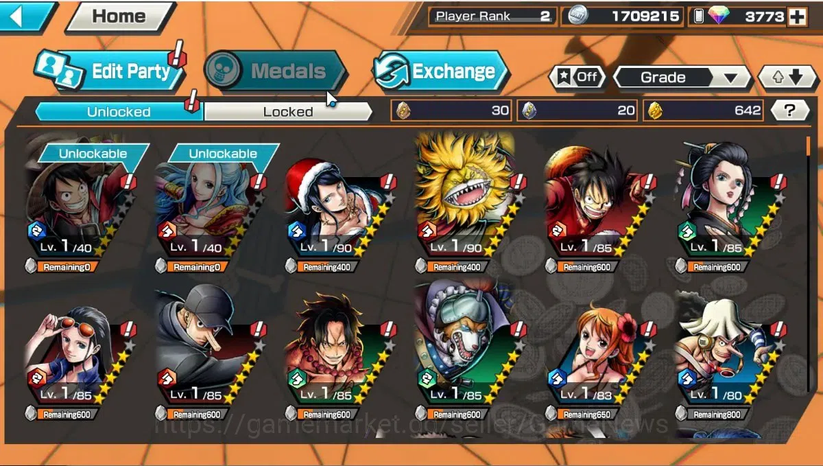 One Piece Bounty Rush Accounts Global| Starter |Ready Gacha 3,7K Rainbow Diamond| image 5