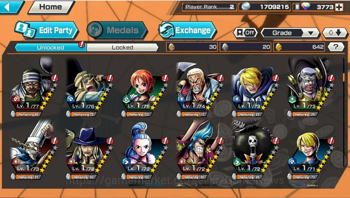One Piece Bounty Rush Accounts Global| Starter |Ready Gacha 3,7K Rainbow Diamond| image 7