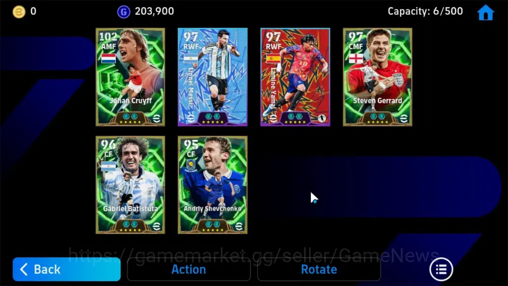 eFootball Accounts Android|Epic Johan Cruyff,Gabriel Batistuta,Andriy image 4