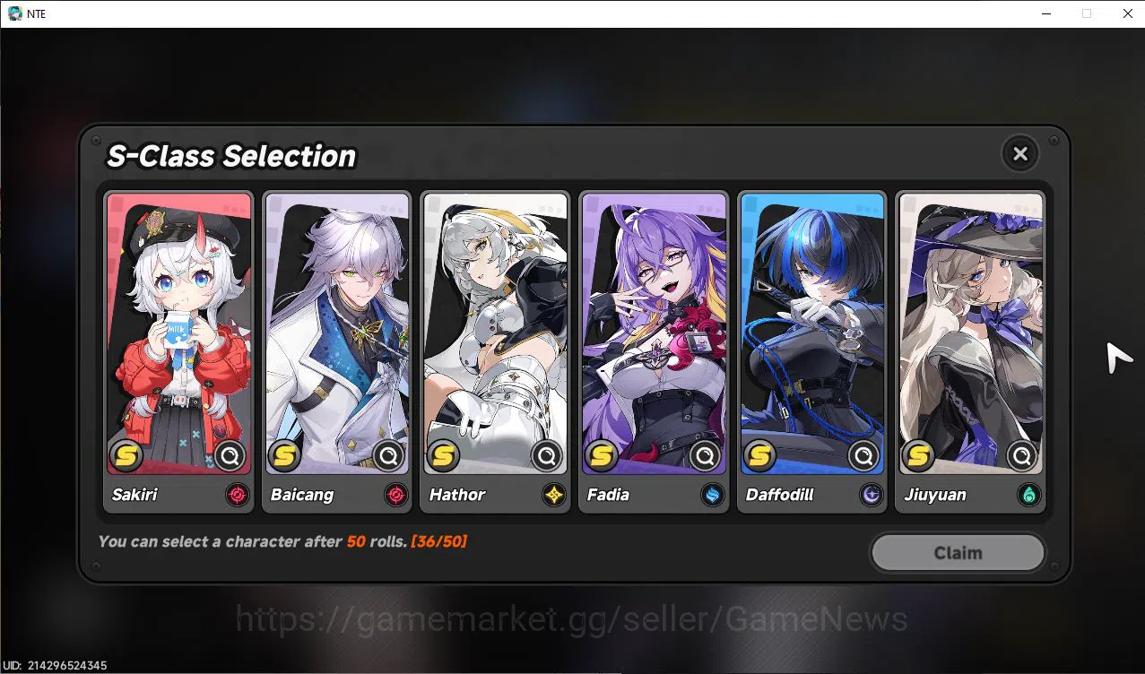 Neverness to Everness Accounts GLOBAL EU |HL 3| 1 SSR Limited Nanally |5 SR Aurel image 4