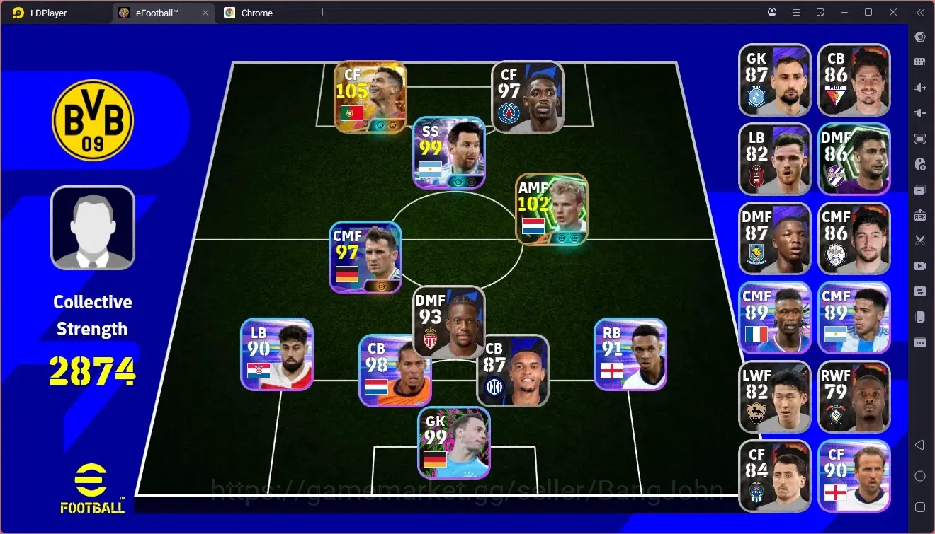 eFootball Accounts Legends & Iconic Players Mobile | PW 2874 |New Bigtime Cristiano Ronaldo | Epic Dennis Bergkamp | 2026 1