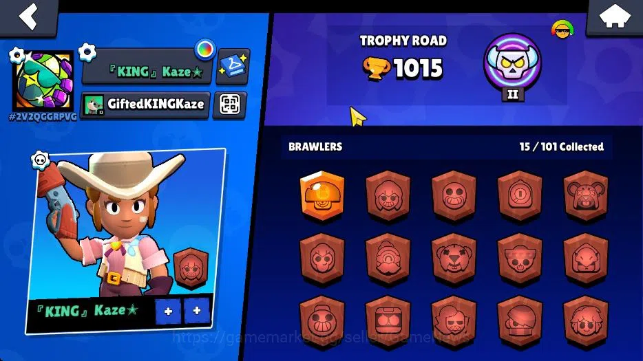 Brawl Stars Accounts 1015 Trophy|5K Bling|15 Brawlers 3 Max Lvl Myth Mo image 2