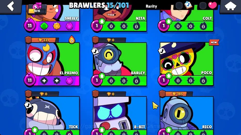 Brawl Stars Accounts 1015 Trophy|5K Bling|15 Brawlers 3 Max Lvl Myth Mo image 7