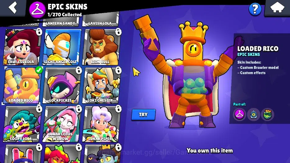 Brawl Stars Accounts 1015 Trophy|5K Bling|15 Brawlers 3 Max Lvl Myth Mo image 8