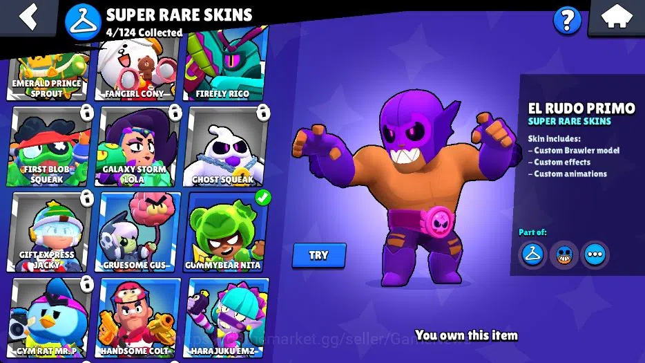 Brawl Stars Accounts 1015 Trophy|5K Bling|15 Brawlers 3 Max Lvl Myth Mo image 9