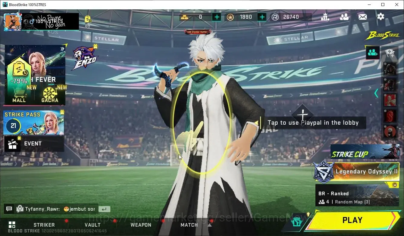 Blood Strike Accounts ASIA|ETERNAL KAG6,FN2K+MELEE Shuri,Zenpa,Collab 7D image 1