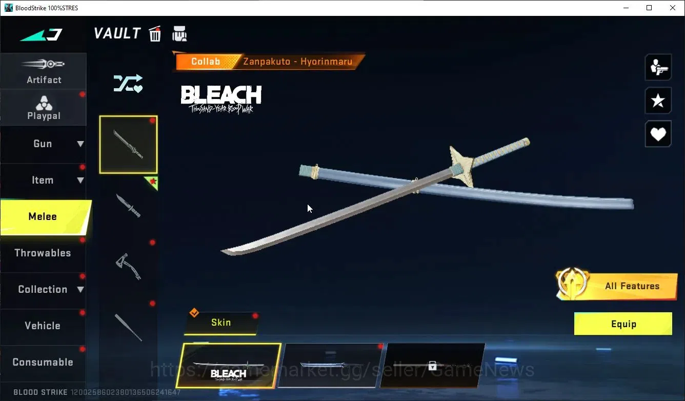 Blood Strike Accounts ASIA|ETERNAL KAG6,FN2K+MELEE Shuri,Zenpa,Collab 7D image 14