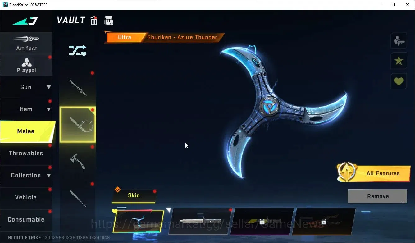 Blood Strike Accounts ASIA|ETERNAL KAG6,FN2K+MELEE Shuri,Zenpa,Collab 7D image 15