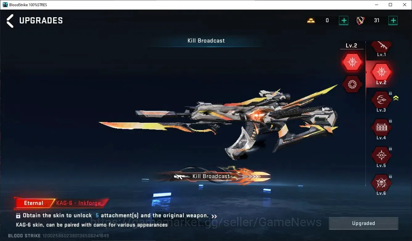 Blood Strike Accounts ASIA|ETERNAL KAG6,FN2K+MELEE Shuri,Zenpa,Collab 7D image 17