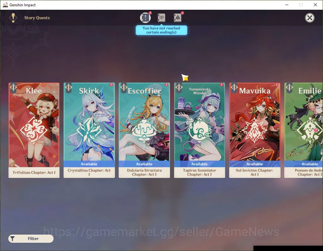 Genshin Impact Accounts Mid Game ASIA|AR 53|7 Limited 13