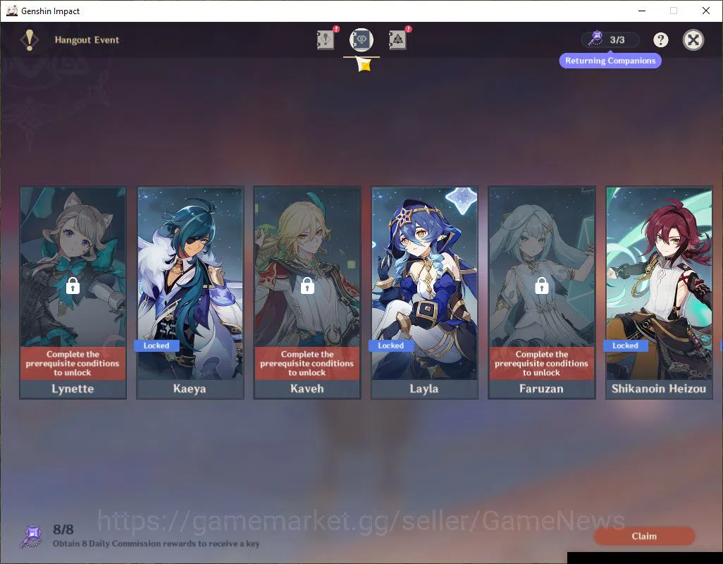 Genshin Impact Accounts Mid Game ASIA|AR 53|7 Limited 14
