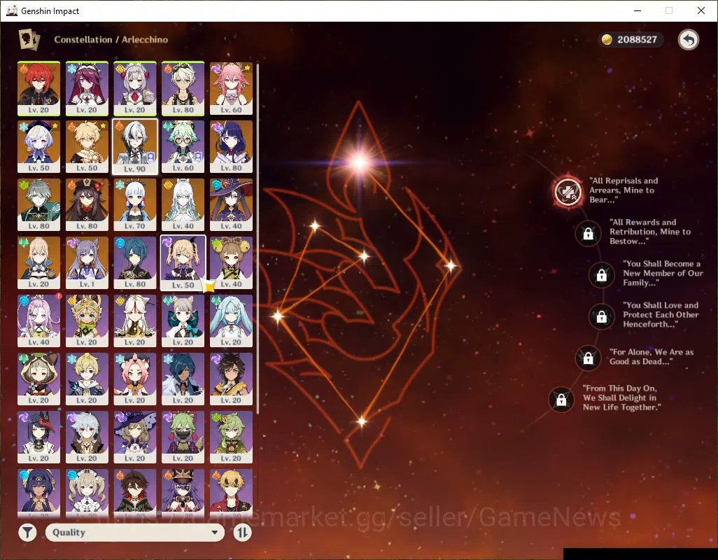 Genshin Impact Accounts Mid Game ASIA|AR 53|7 Limited 5