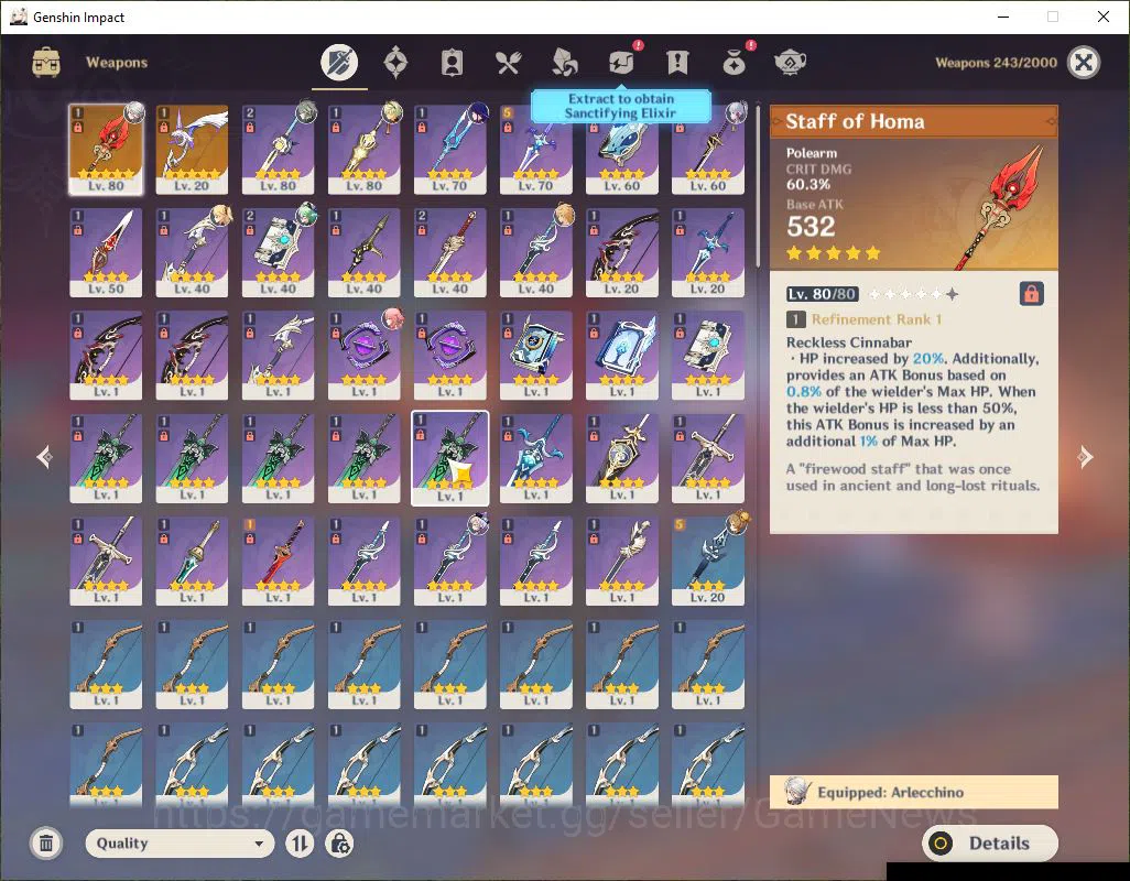 Genshin Impact Accounts Mid Game ASIA|AR 53|7 Limited 6