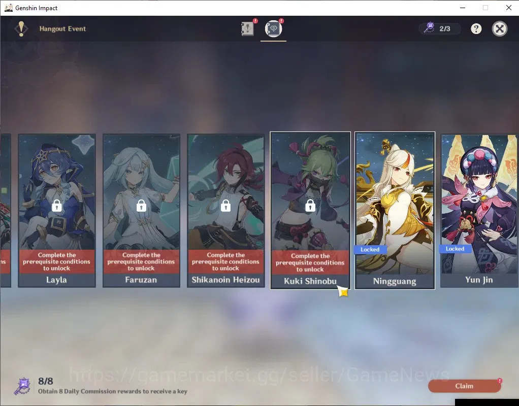 Genshin Impact Accounts ASIA|AR 52|2 Limited + 4(*5 Char Standard)|Mavuika image 16
