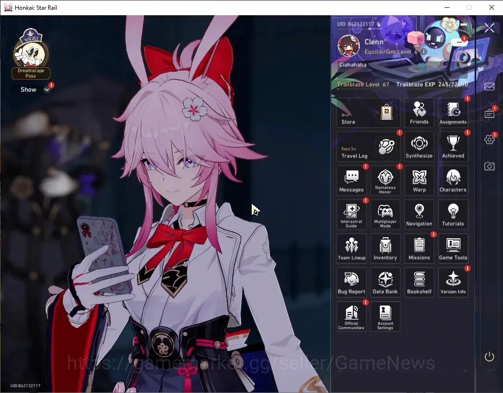Honkai Star Rail Accounts Others Asia|TL 67|Selector On|1 Prem Team|9 Limited|(Evanescia,Yaoguang,SW999)+Sign 1