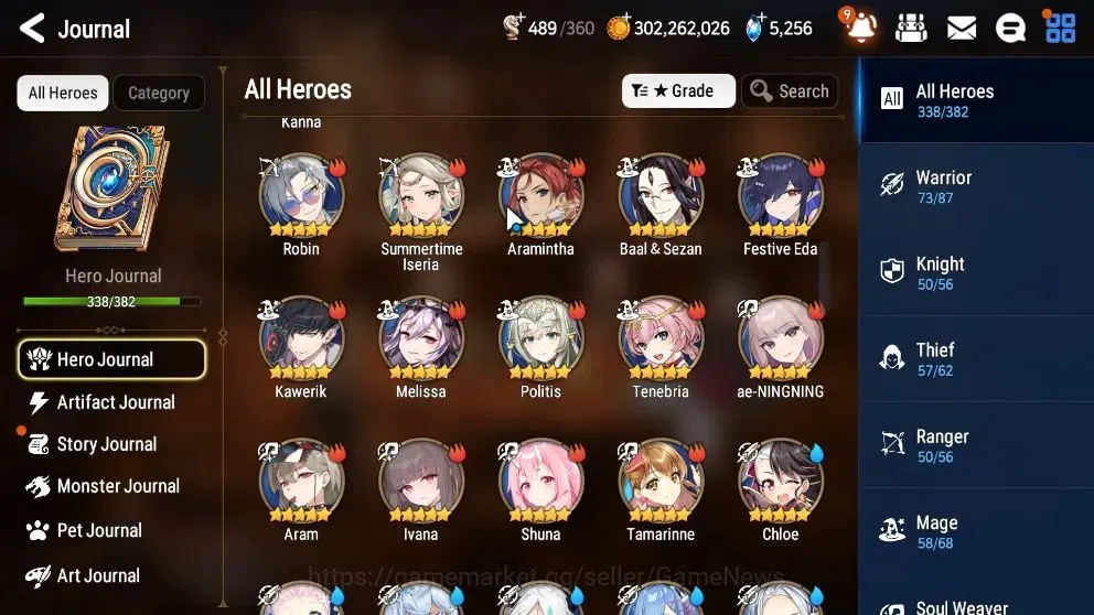 Epic Seven Accounts Collaboration Hero Global Verif END|53 ML(LOT Scales,BArunka,Harseti,Zio,Etc)+Many Colab 11